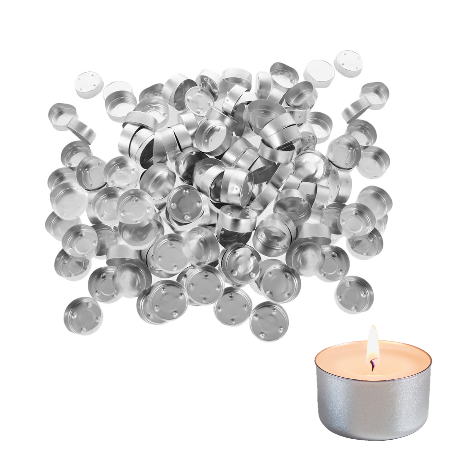 Candle Supplies In Bulk - Aluminum Tealight Cups Bulk Candle Container