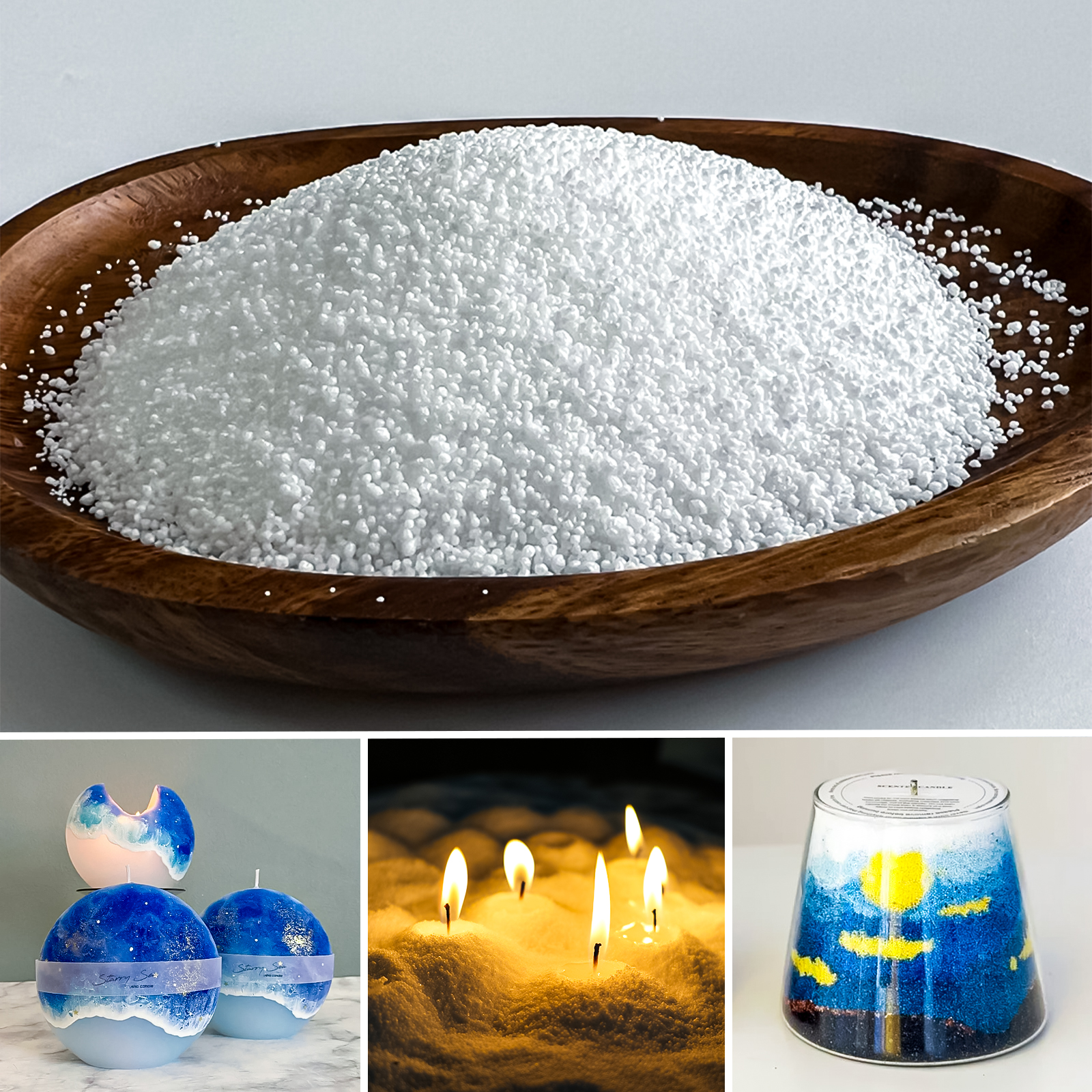 Candle Supplies Wholesale - 500g-1kg Sand Wax Ice Flower Wax