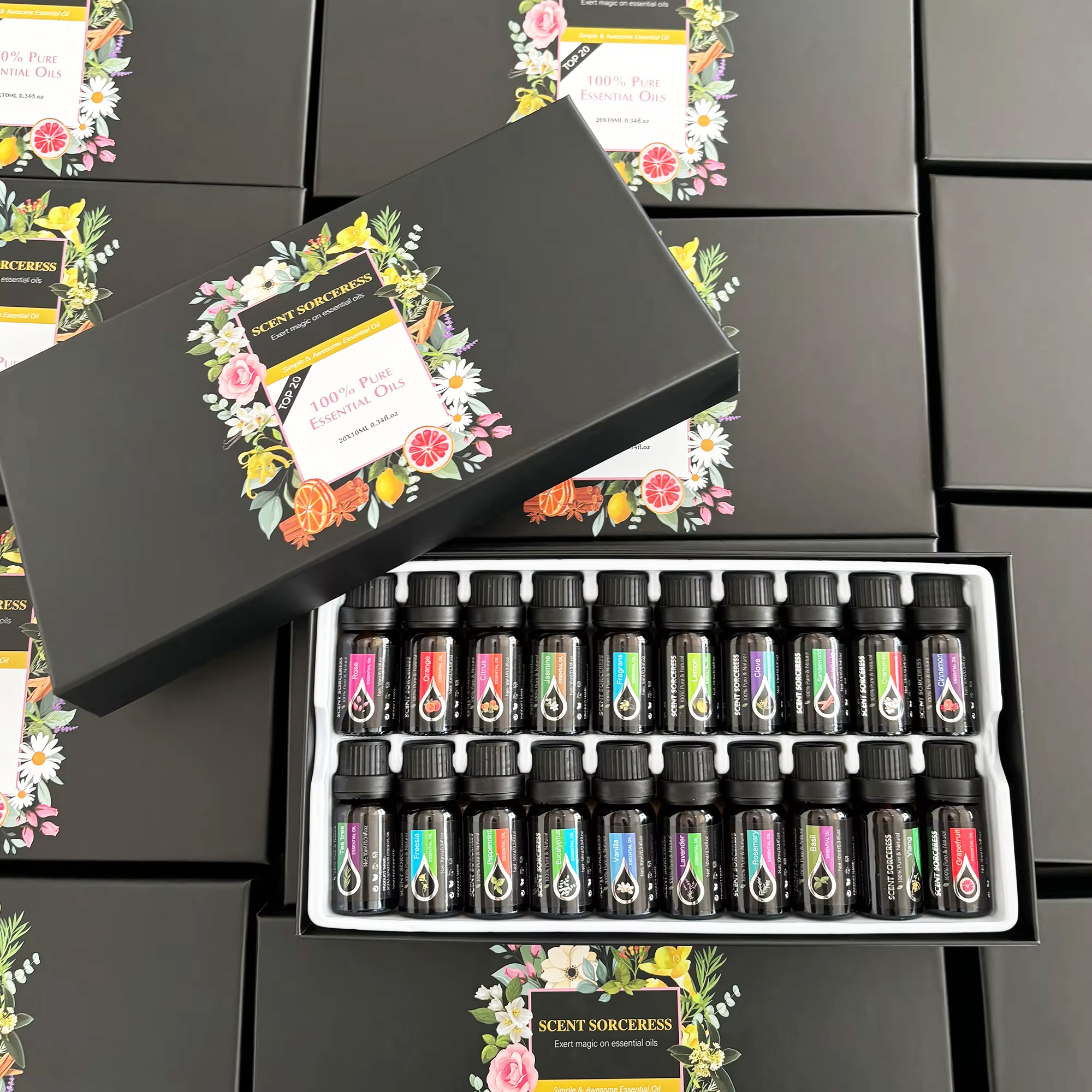 Candle Making Supplies Fragrance Oils - 20pcs/set Essential Oil Set Lavender Eucalyptus
