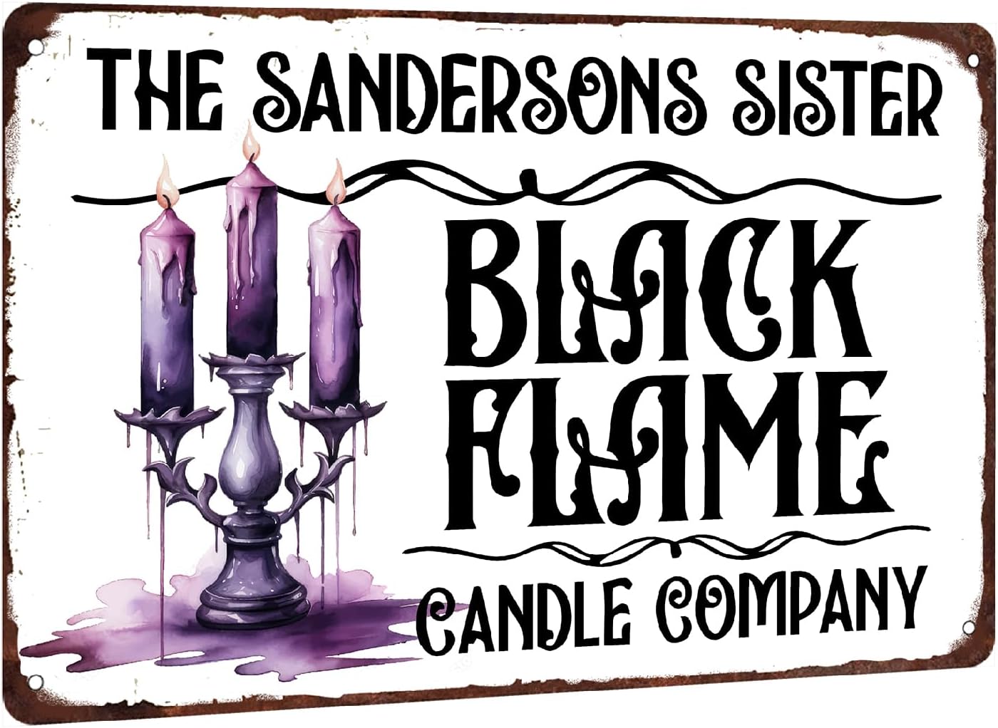 Black Tin Candle - k1,Funny Halloween Black Flame Candle Company