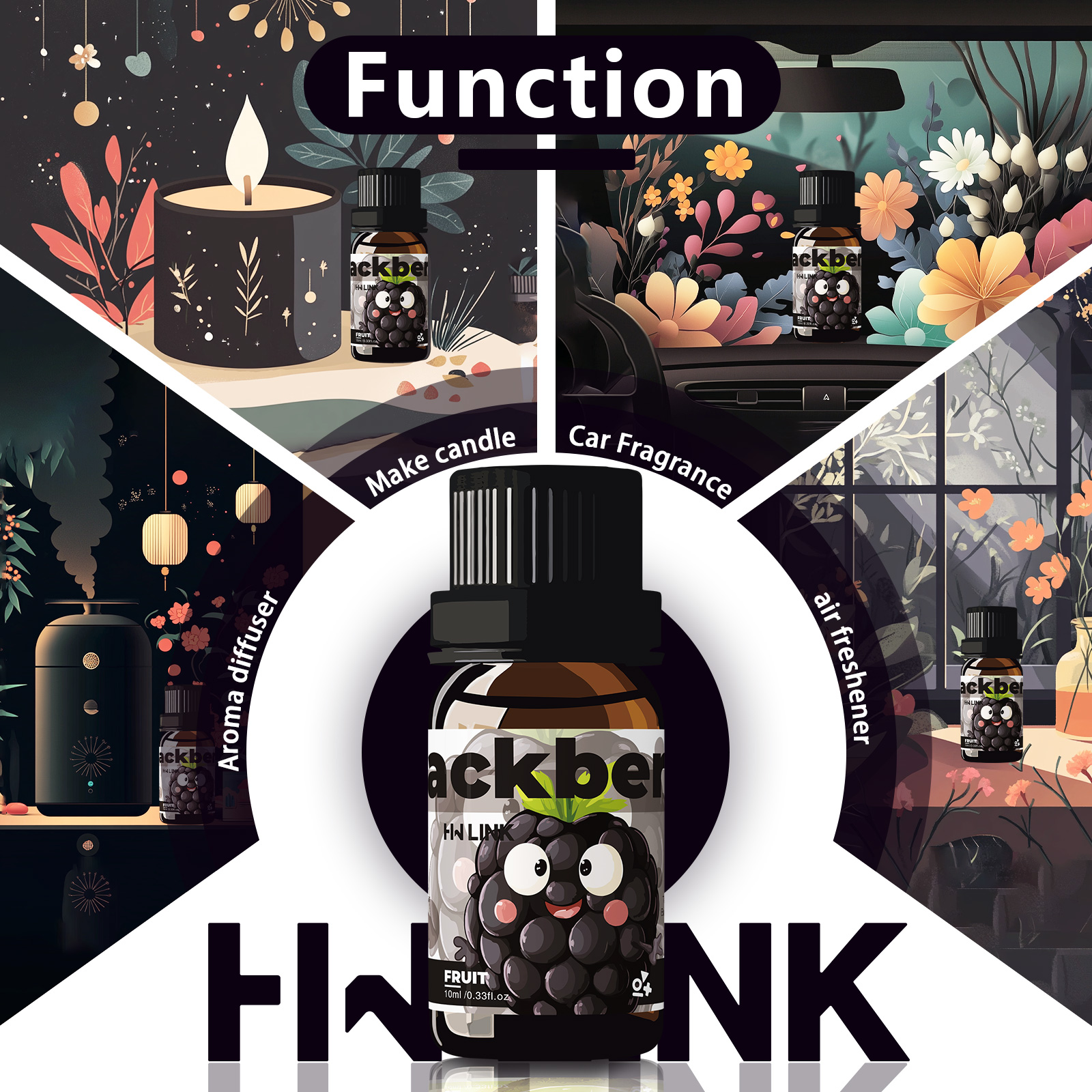 Blackberry Essential Oil Black - Candle Supplies Free Shipping ulasan dan harga