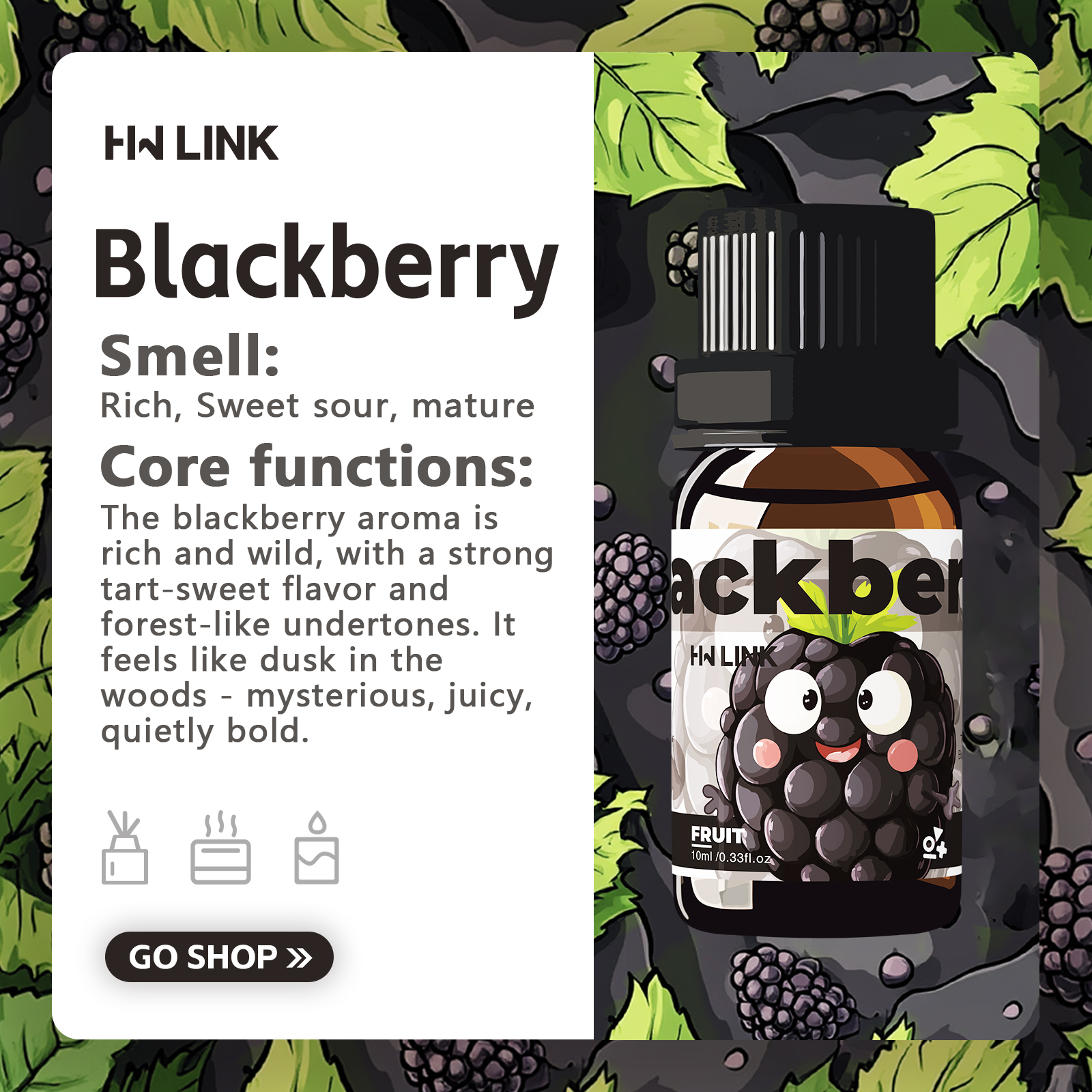 Blackberry Essential Oil Black - Candle Supplies Free Shipping ulasan dan harga