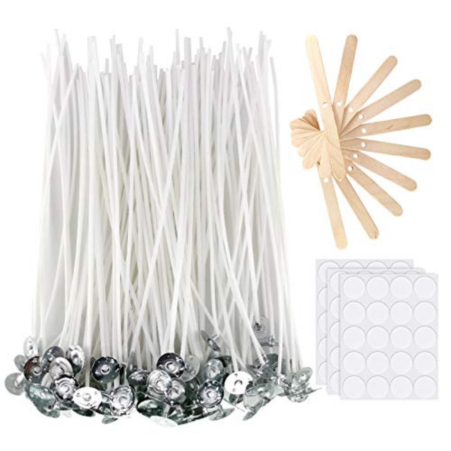 Candle Wicks, 100Pcs 6-Inch Co - Cotton Wick 6 Inch ulasan dan harga