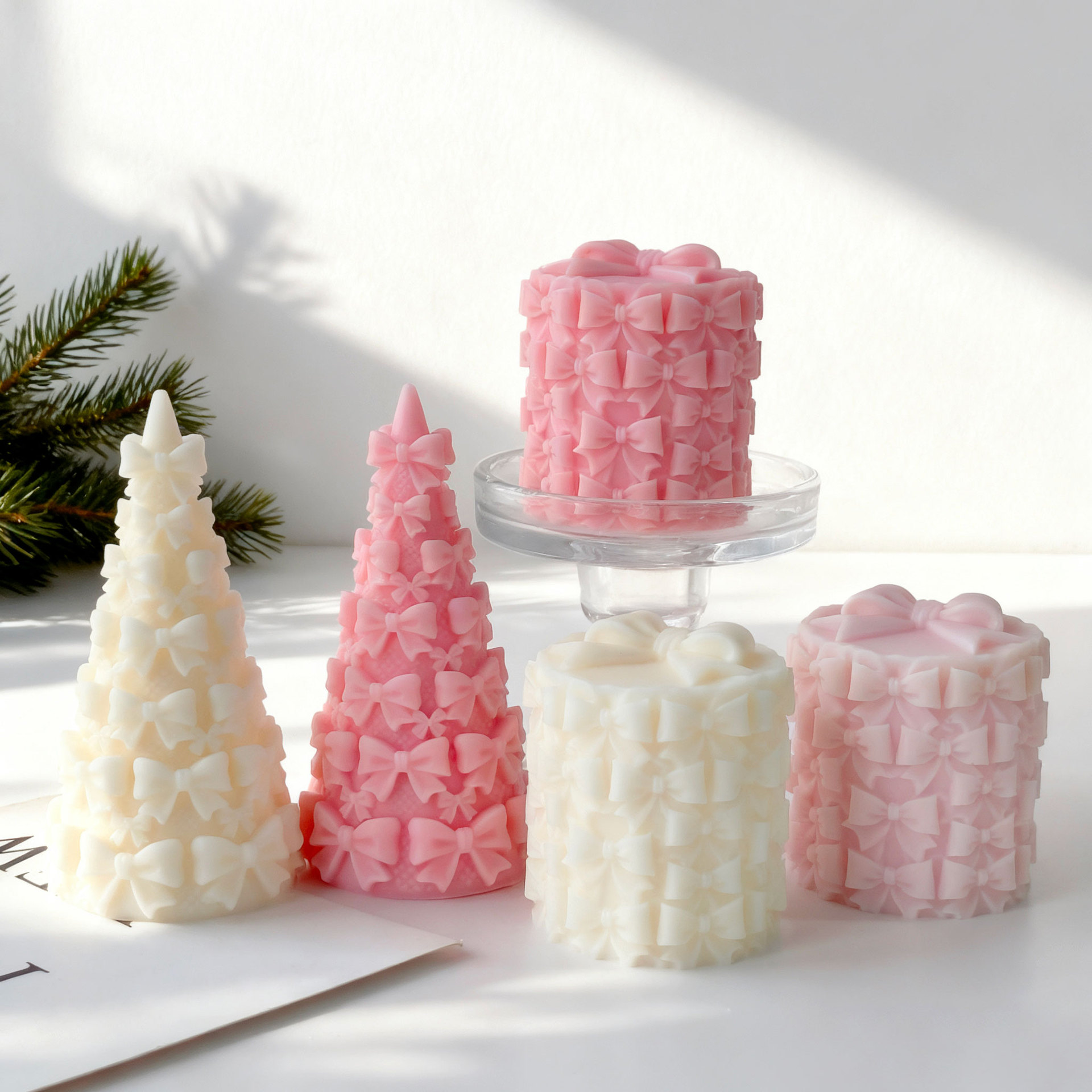 3D Bow Tie Christmas Tree Gift - Candle Supplies Shop ulasan dan harga
