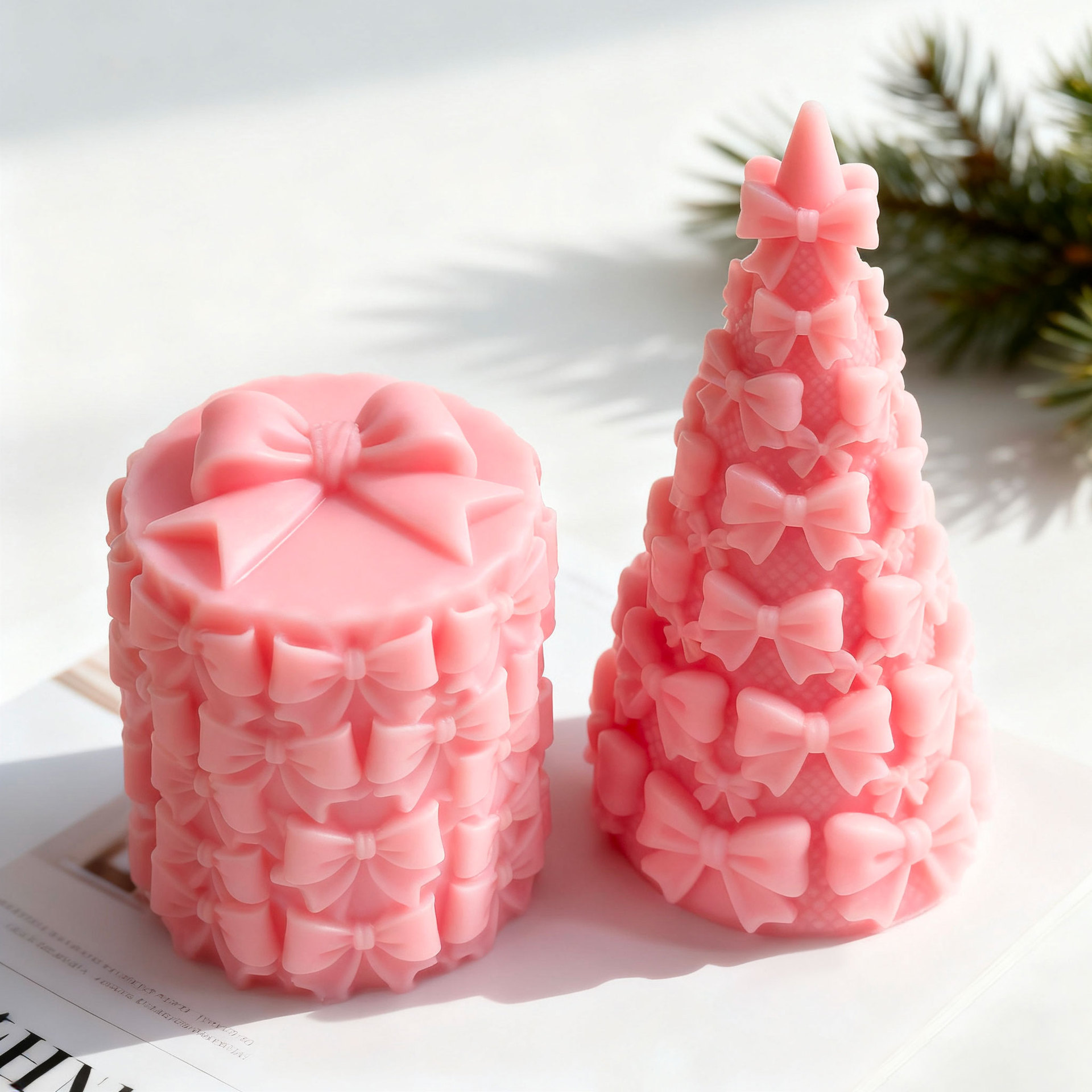 3D Bow Tie Christmas Tree Gift - Candle Supplies Shop ulasan dan harga