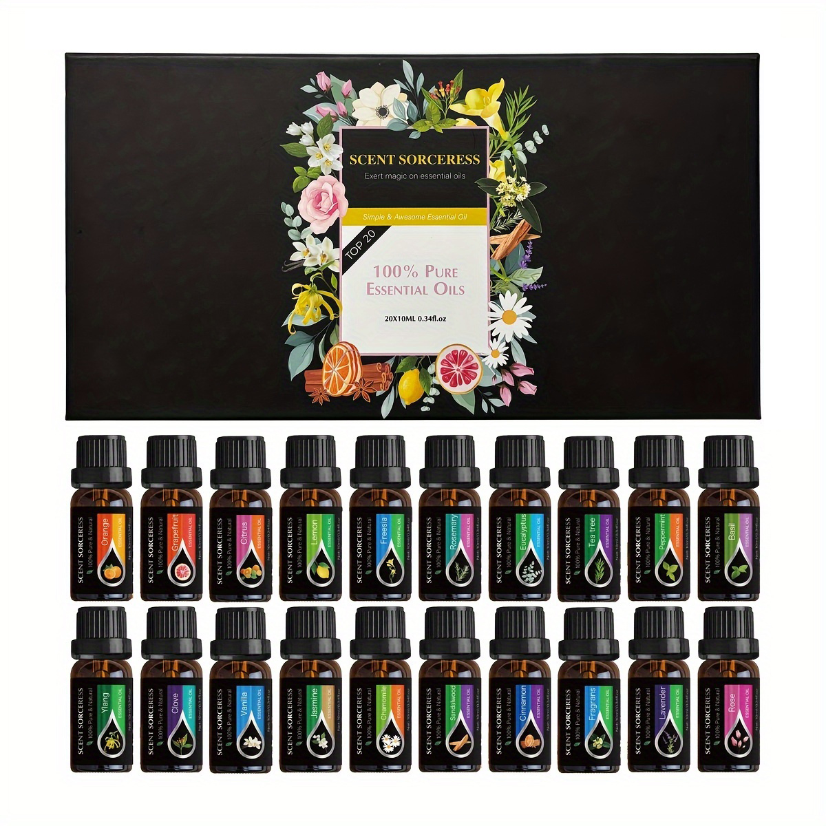 20pcs/set Essential Oil Set La - Candle Making Supplies Fragrance Oils ulasan dan harga