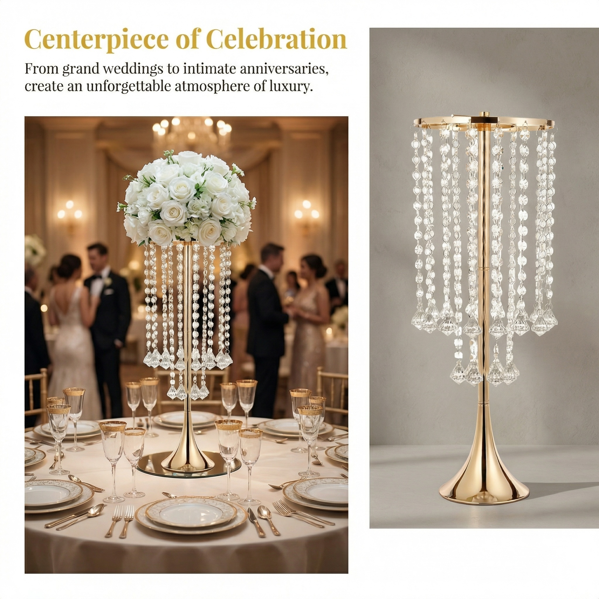 2/10pcs Luxury Crystal Flower  - Candle Supplies Luxury ulasan dan harga