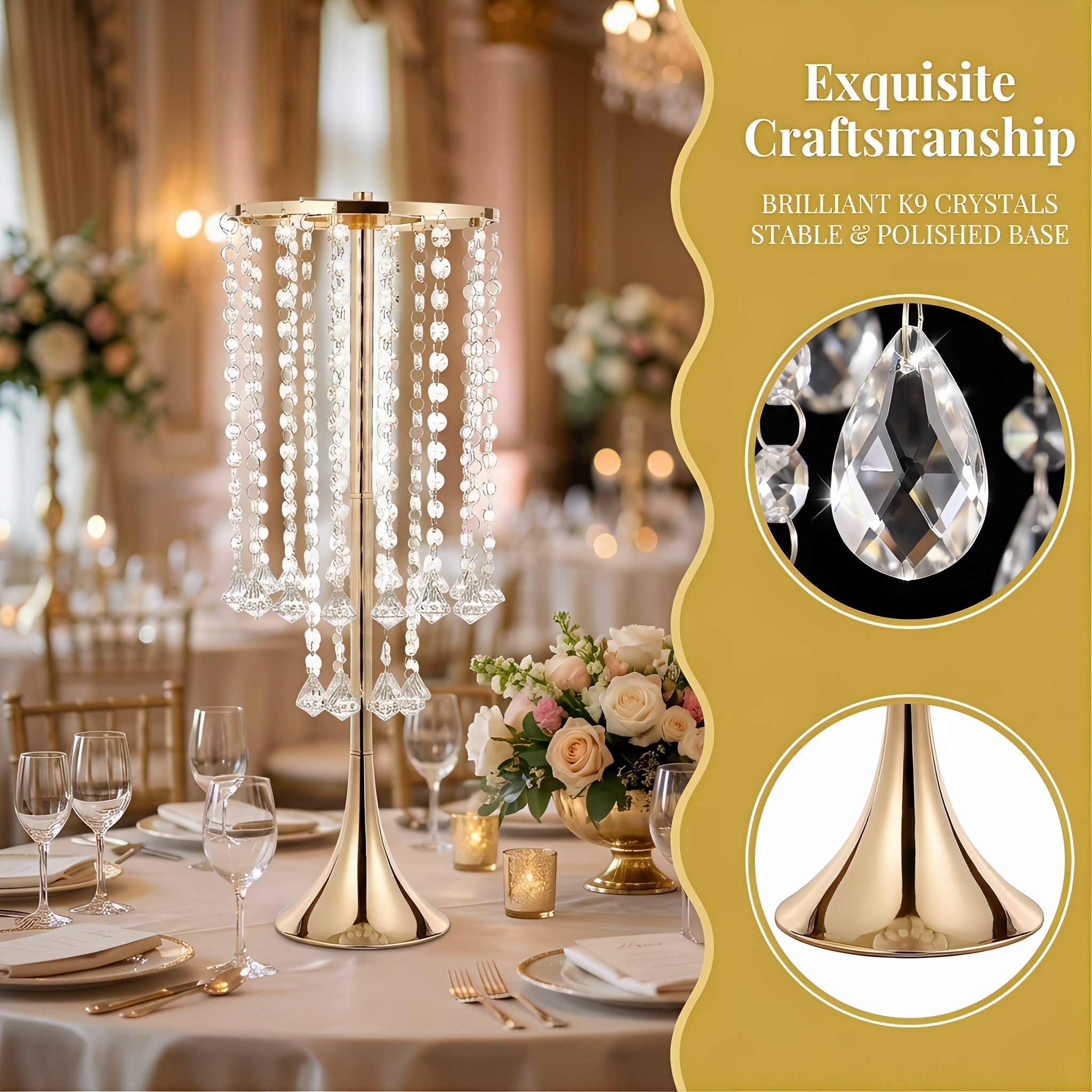 2/10pcs Luxury Crystal Flower  - Candle Supplies Luxury ulasan dan harga