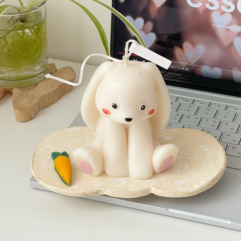 Sitting Rabbit Silicone Candle - Candle Supplies Shop ulasan dan harga