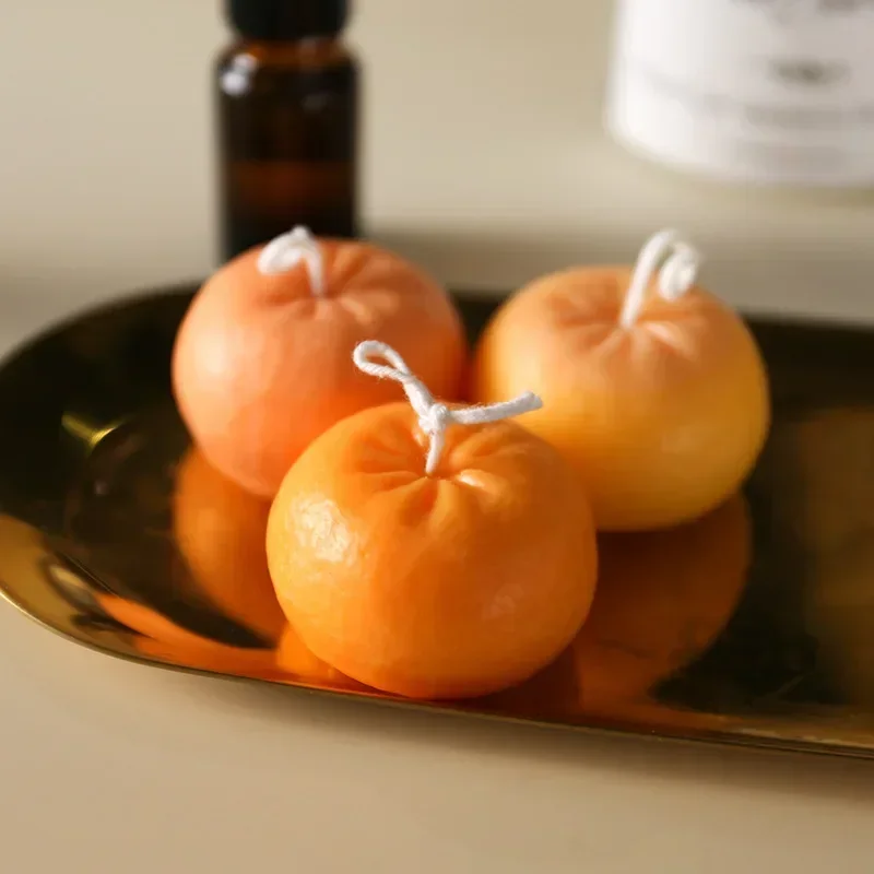 Creative Orange Shape Candle S - Candle Supplies Shop ulasan dan harga