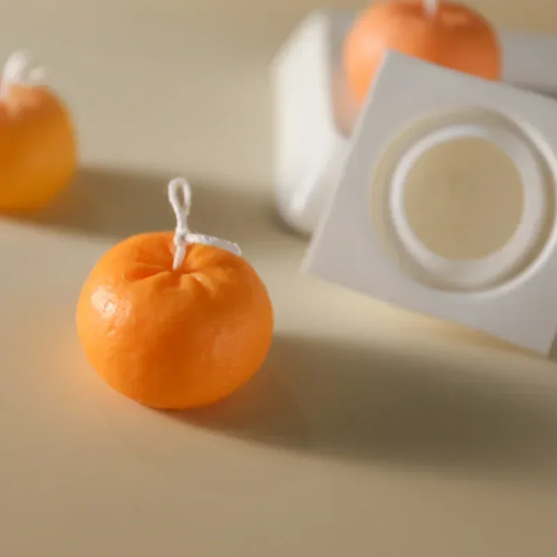 Creative Orange Shape Candle S - Candle Supplies Shop ulasan dan harga