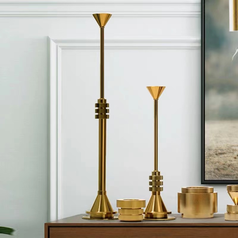 Luxury Gold Metal Candlestick  - Candle Supplies Luxury ulasan dan harga