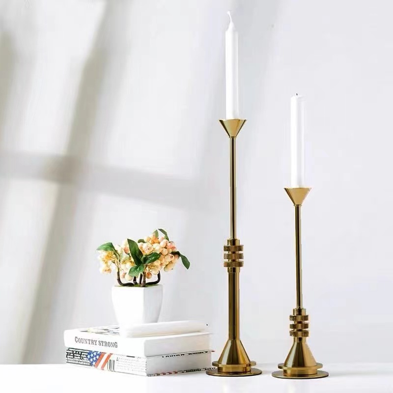 Luxury Gold Metal Candlestick  - Candle Supplies Luxury ulasan dan harga