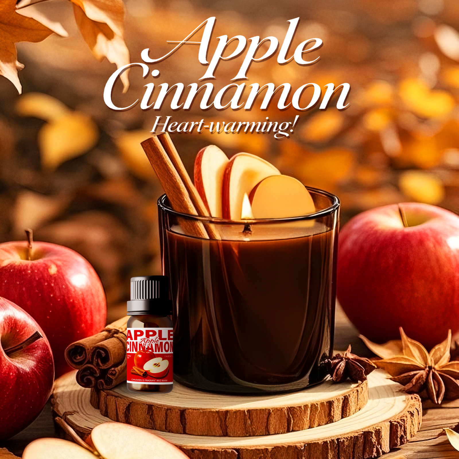 10ml Apple Cinnamon Essential  - Candle Making Supplies Fragrance Oils ulasan dan harga