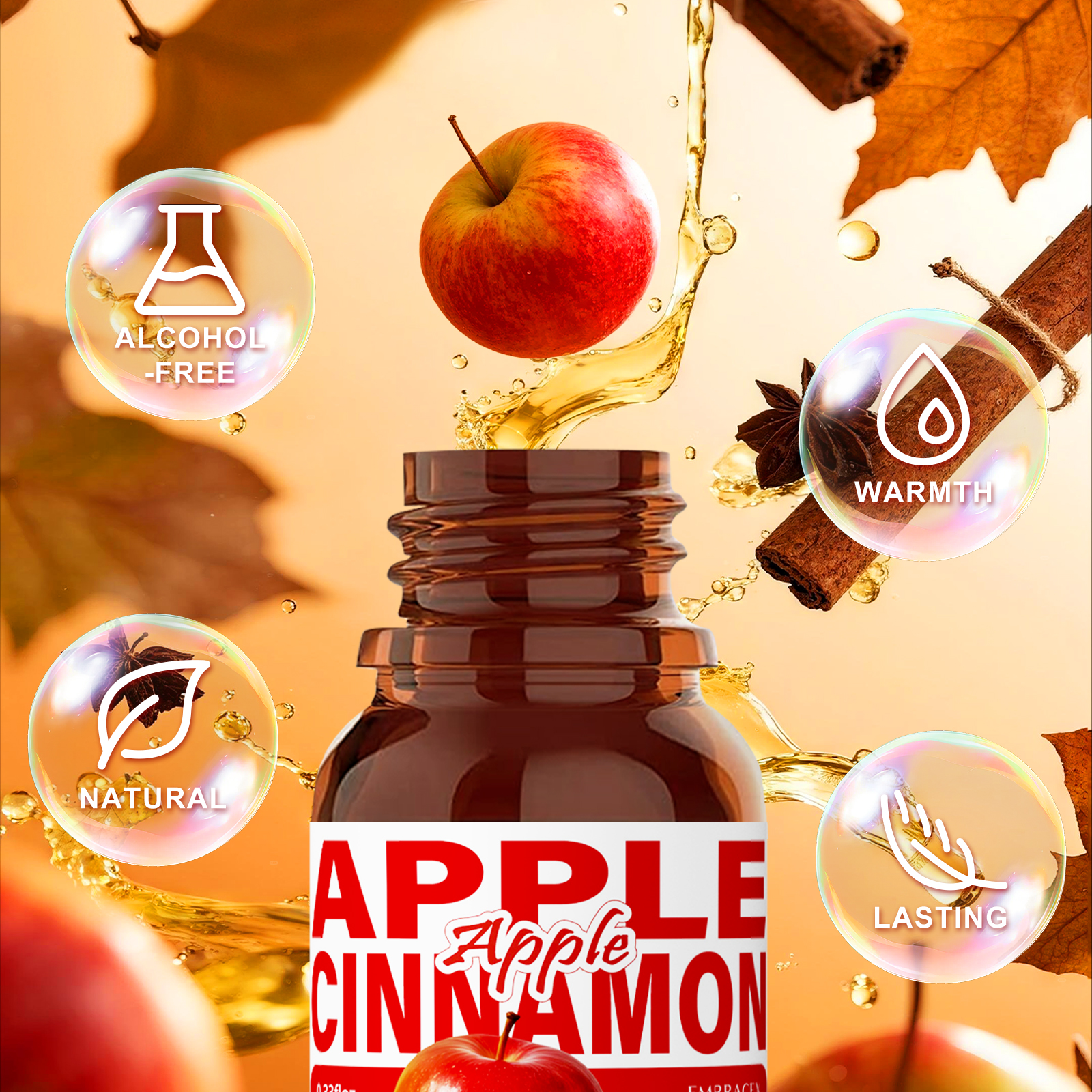 10ml Apple Cinnamon Essential  - Candle Making Supplies Fragrance Oils ulasan dan harga