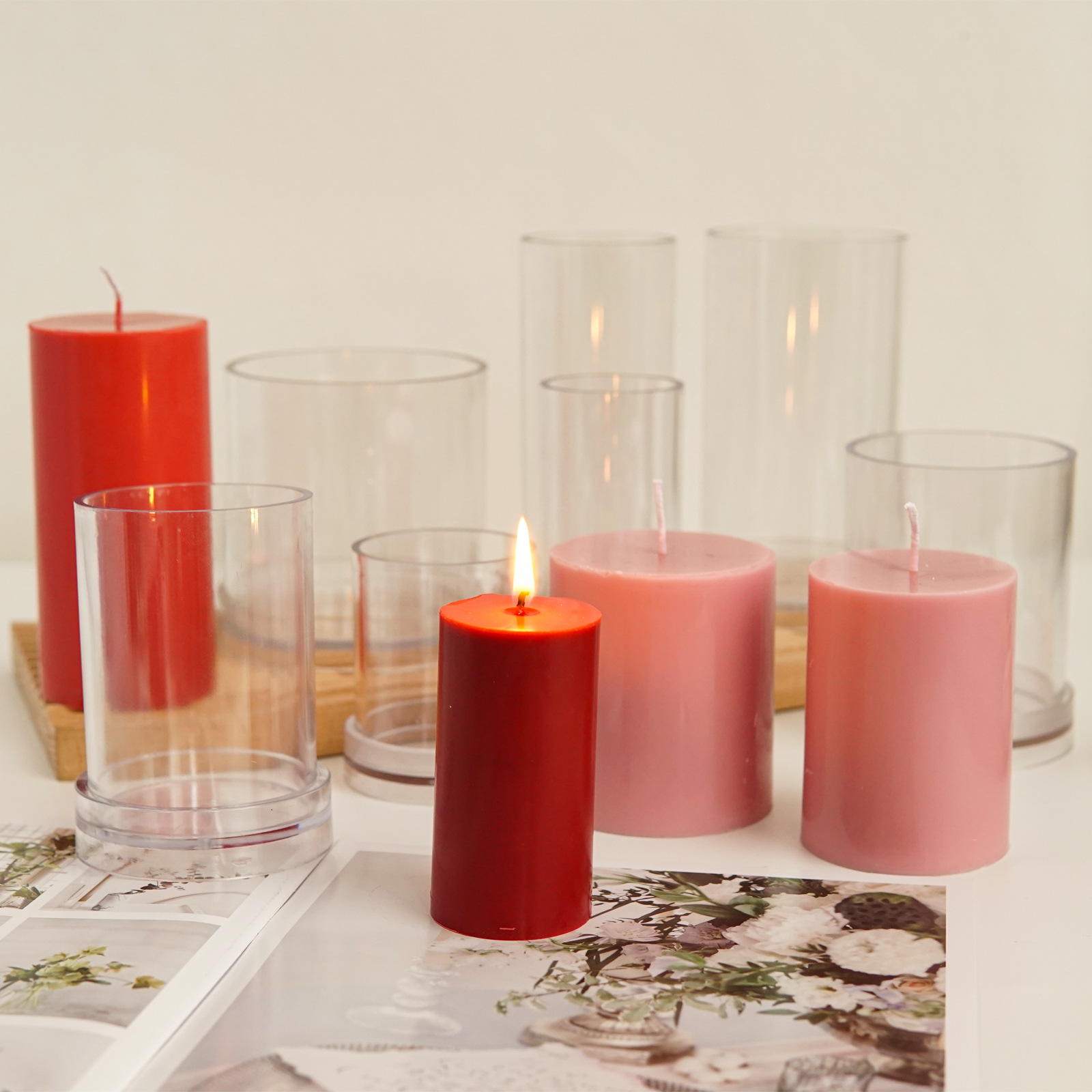 Various 3D Cylindrical Candle  - Candle Supplies Shop ulasan dan harga