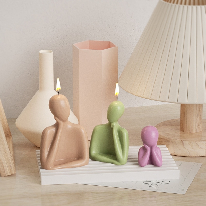 3D Family Candle Silicone Mold - Candle Supplies Wholesale ulasan dan harga