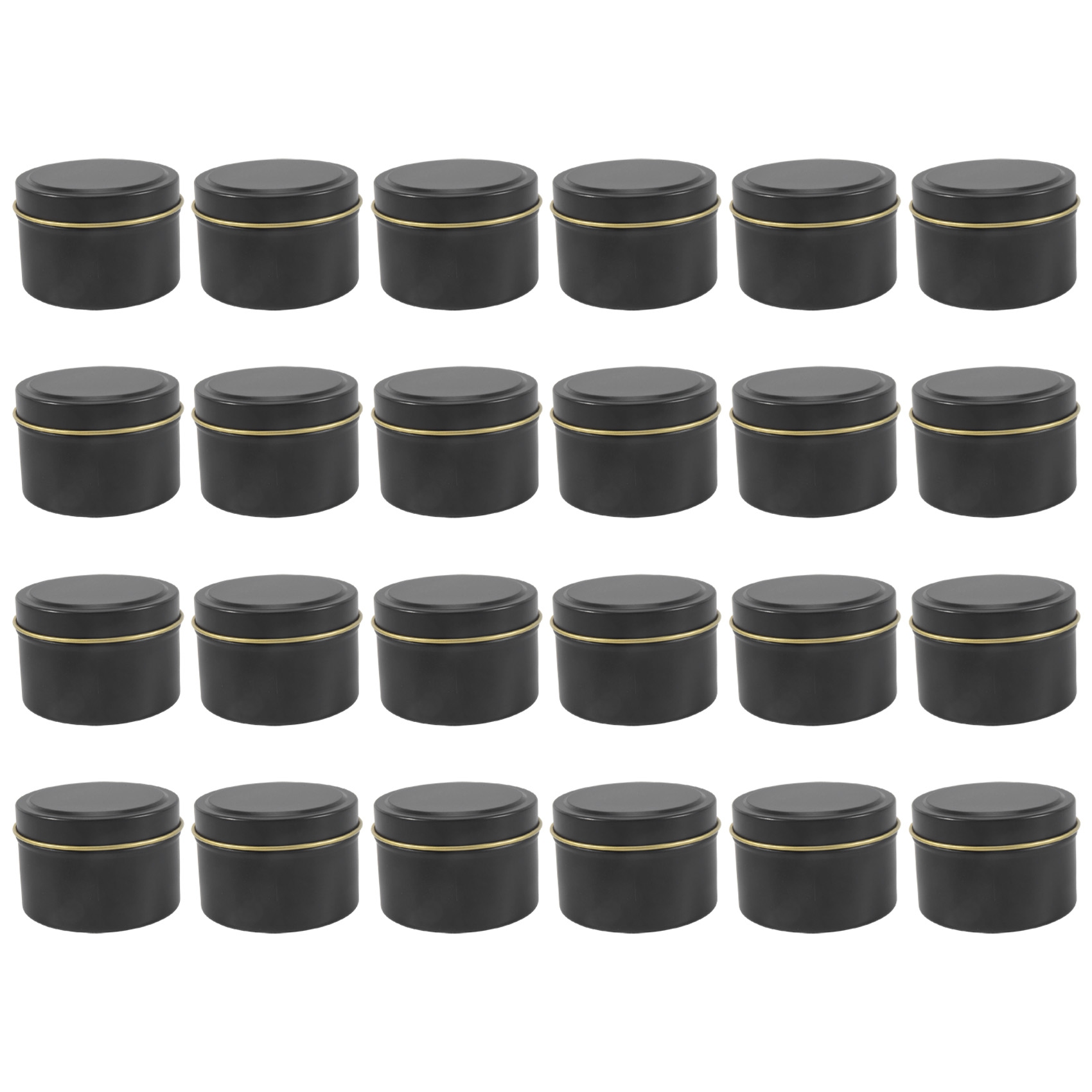 BHBL Candle Tins, 24 Piece, 4  - Black Tin Candle ulasan dan harga