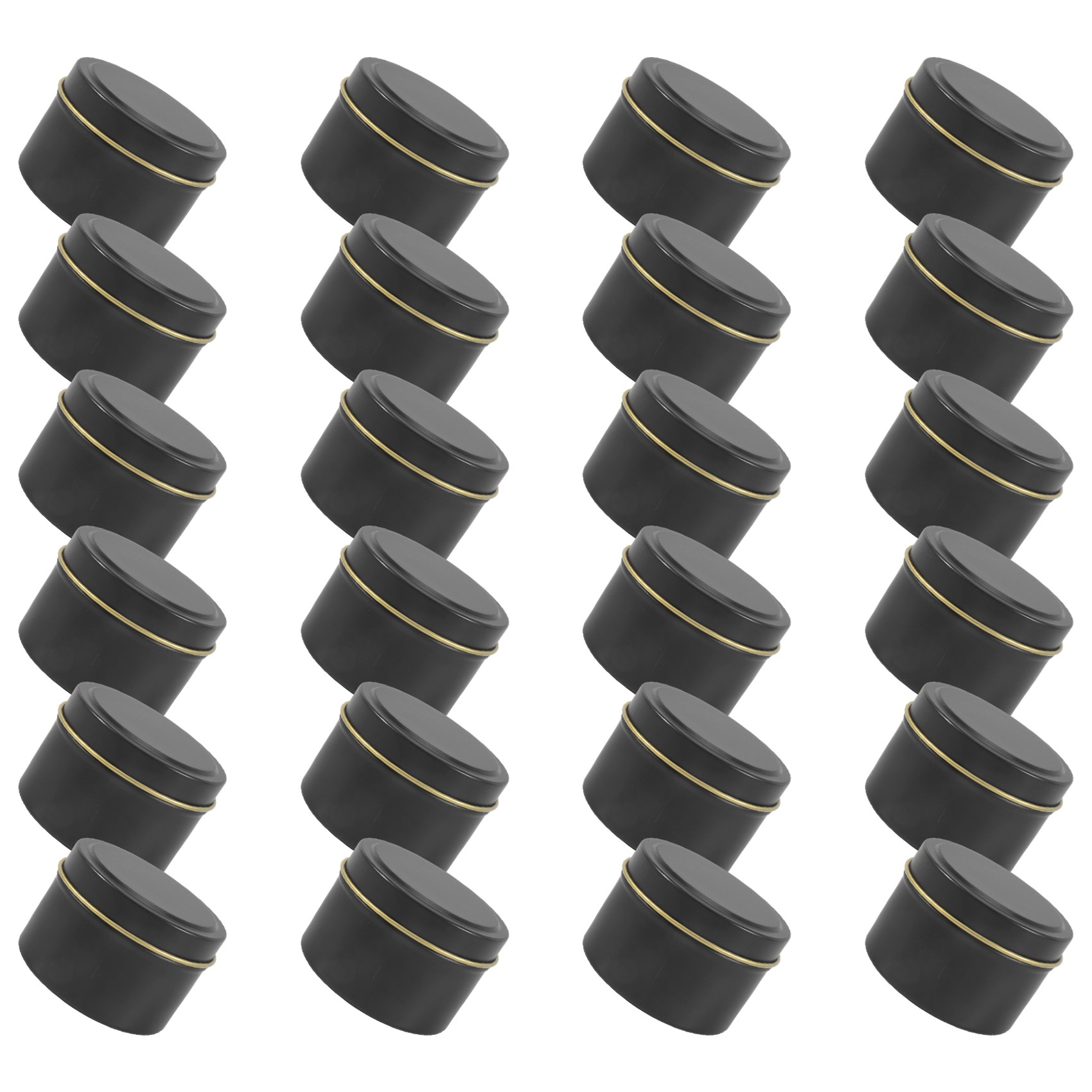 BHBL Candle Tins, 24 Piece, 4  - Black Tin Candle ulasan dan harga