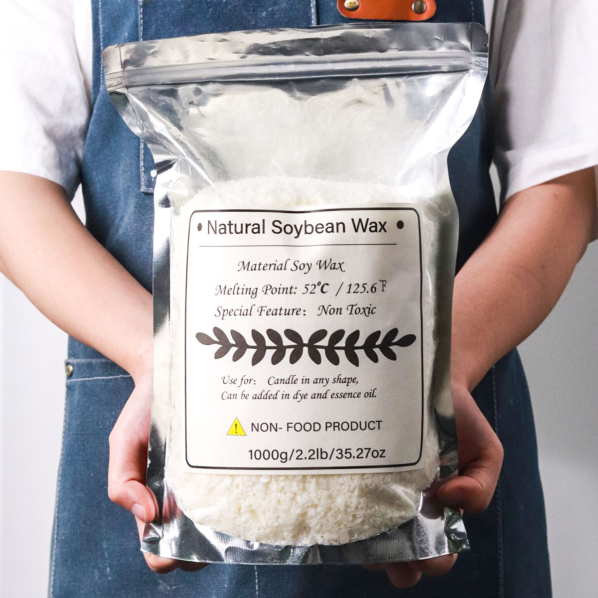 1KG Natural Soy Wax Granular S - Candle Supplies Wholesale ulasan dan harga